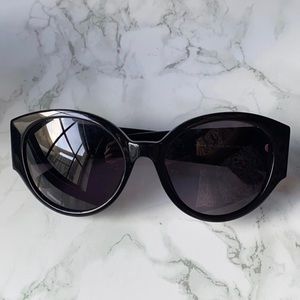 YSL Yves Saint Laurent large black sunglasses